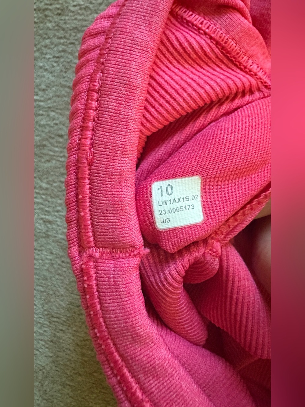 Lululemon Pink Ribbed Racerback Tank Top - Picture 4 of 6